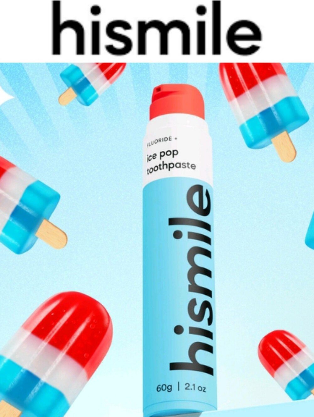 HiSmile Ice Pop Flavored AntiCavity Toothpaste Gel
